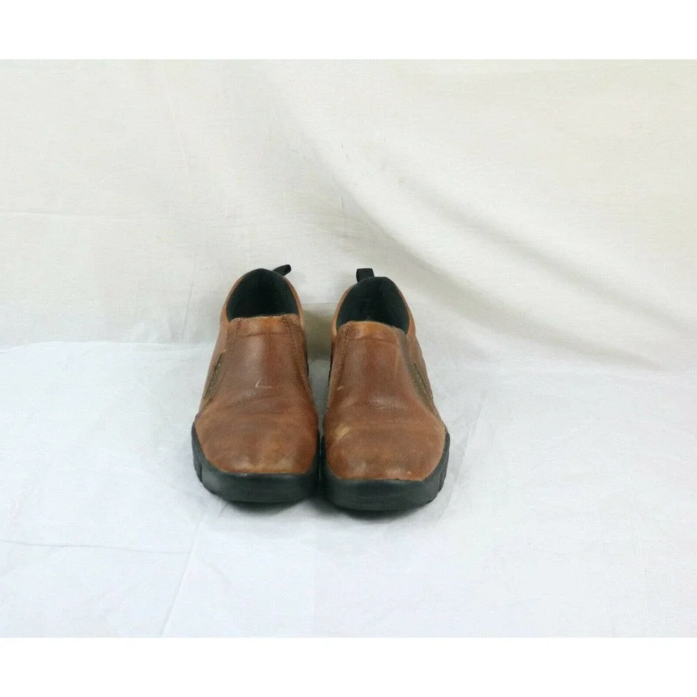 Roper Performance Mens Casual Slip On Shoes Size 10.5 Brown Leather Loafers